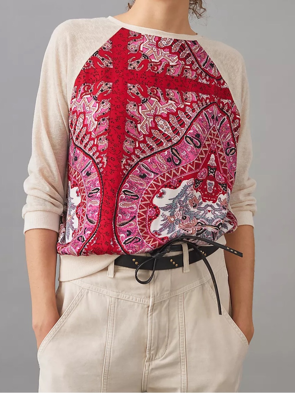 Anthropologie • Tiny Abstract Knit Pullover